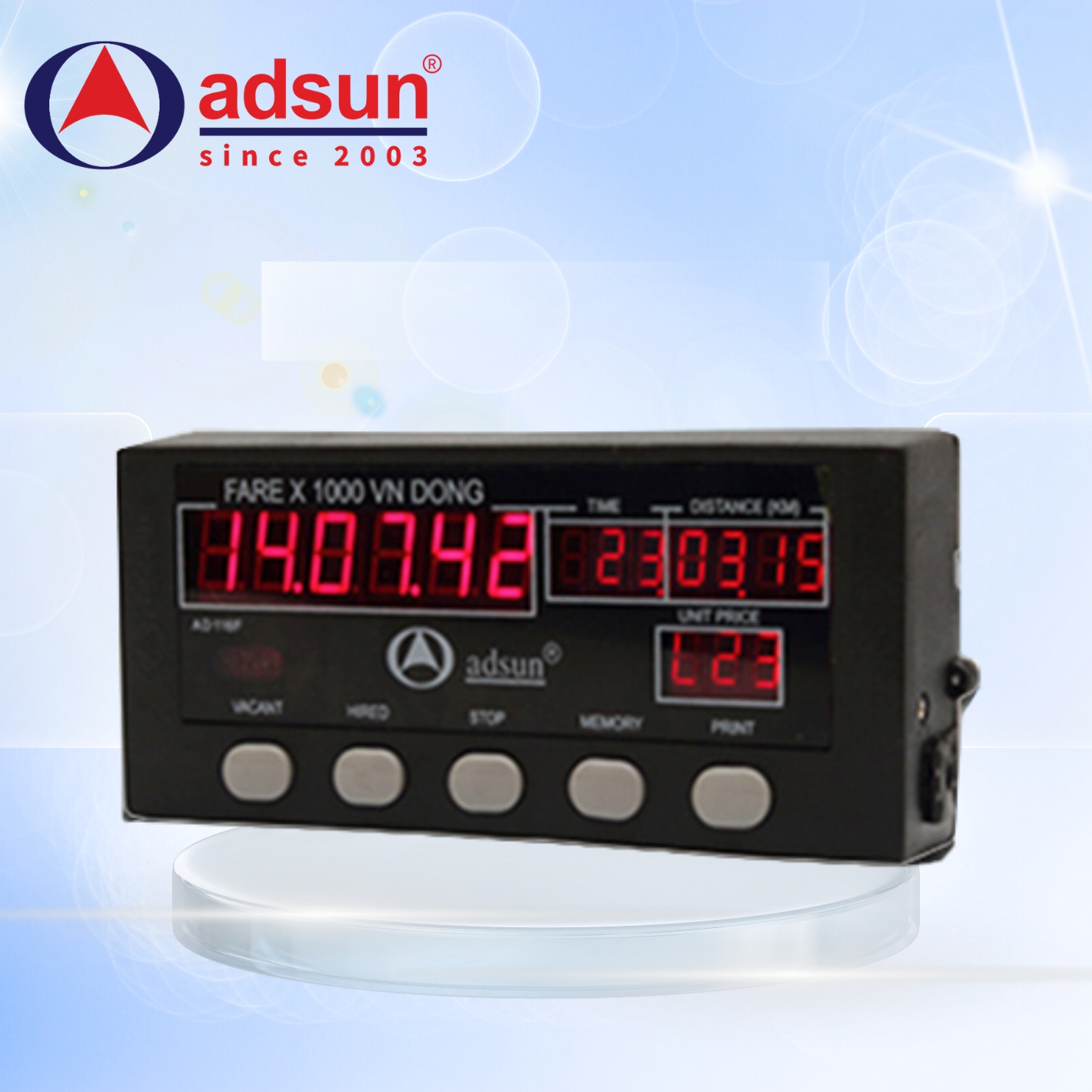 Đồng hồ tính cước taxi Adsun